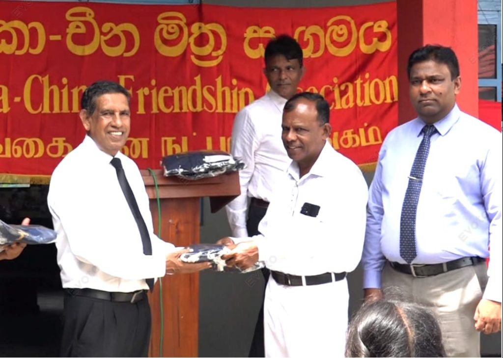 SLCFA Responds with Friendship: Donates School Ties to Students of Seevali Central College, Colombo 08